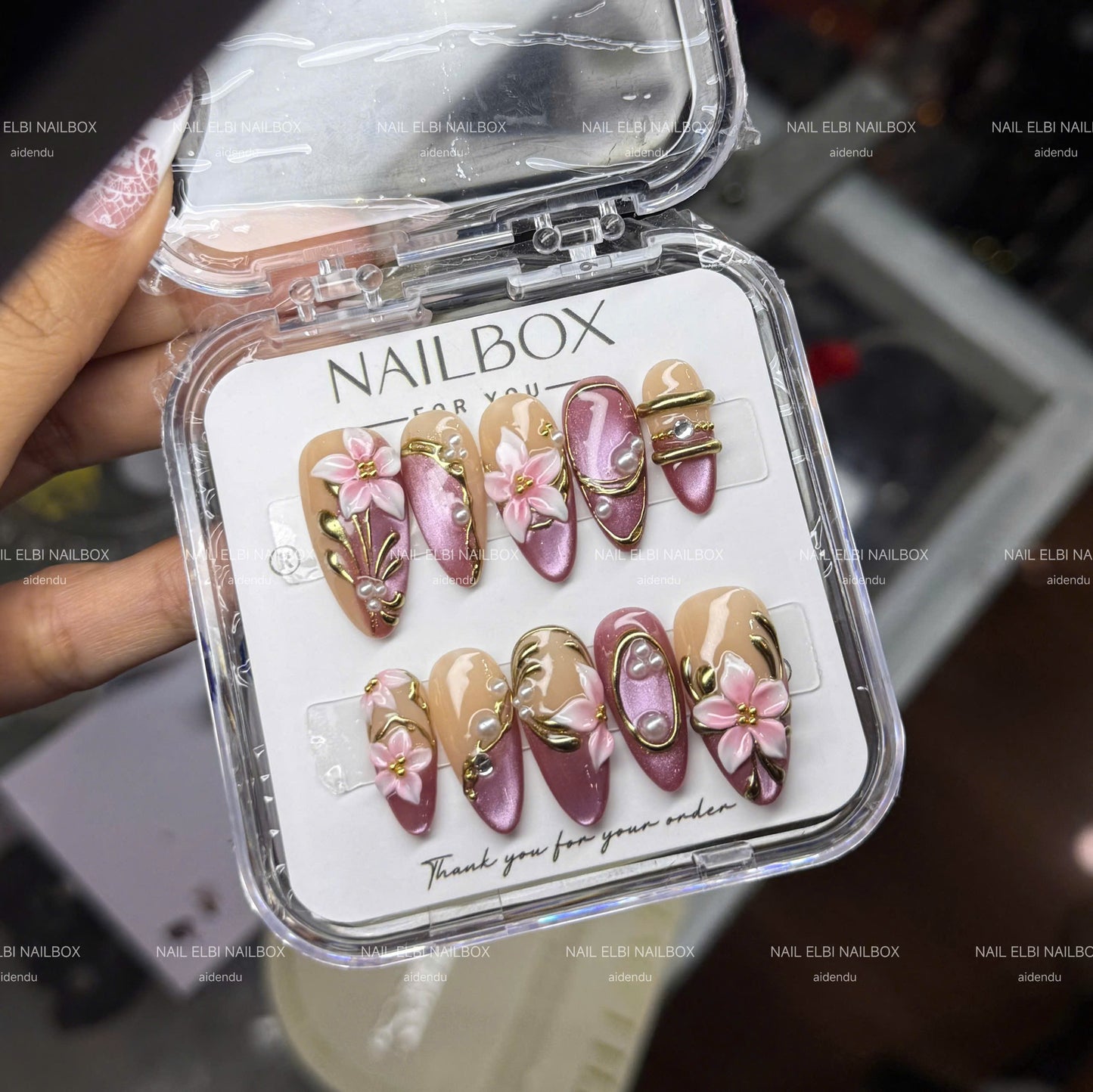 Mauve Florentine Handmade Press-On Nails