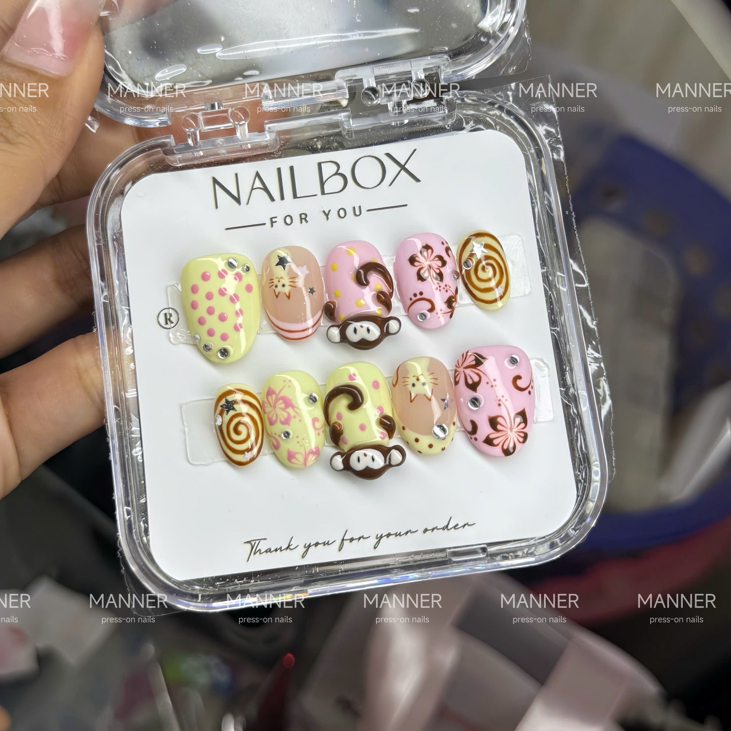 Mallow Menagerie Handmade Press-On Nails