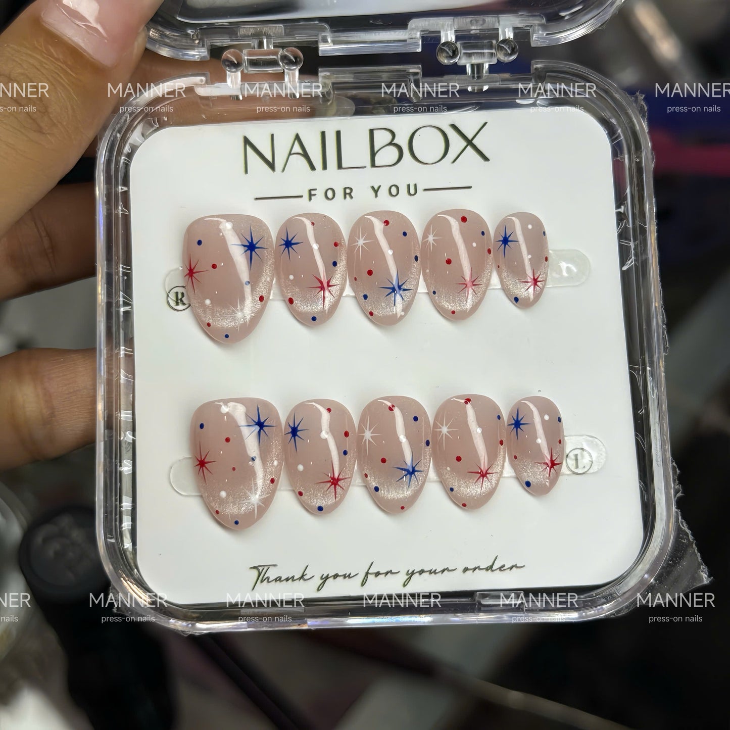 Astral Confetti Handmade Press-On Nails