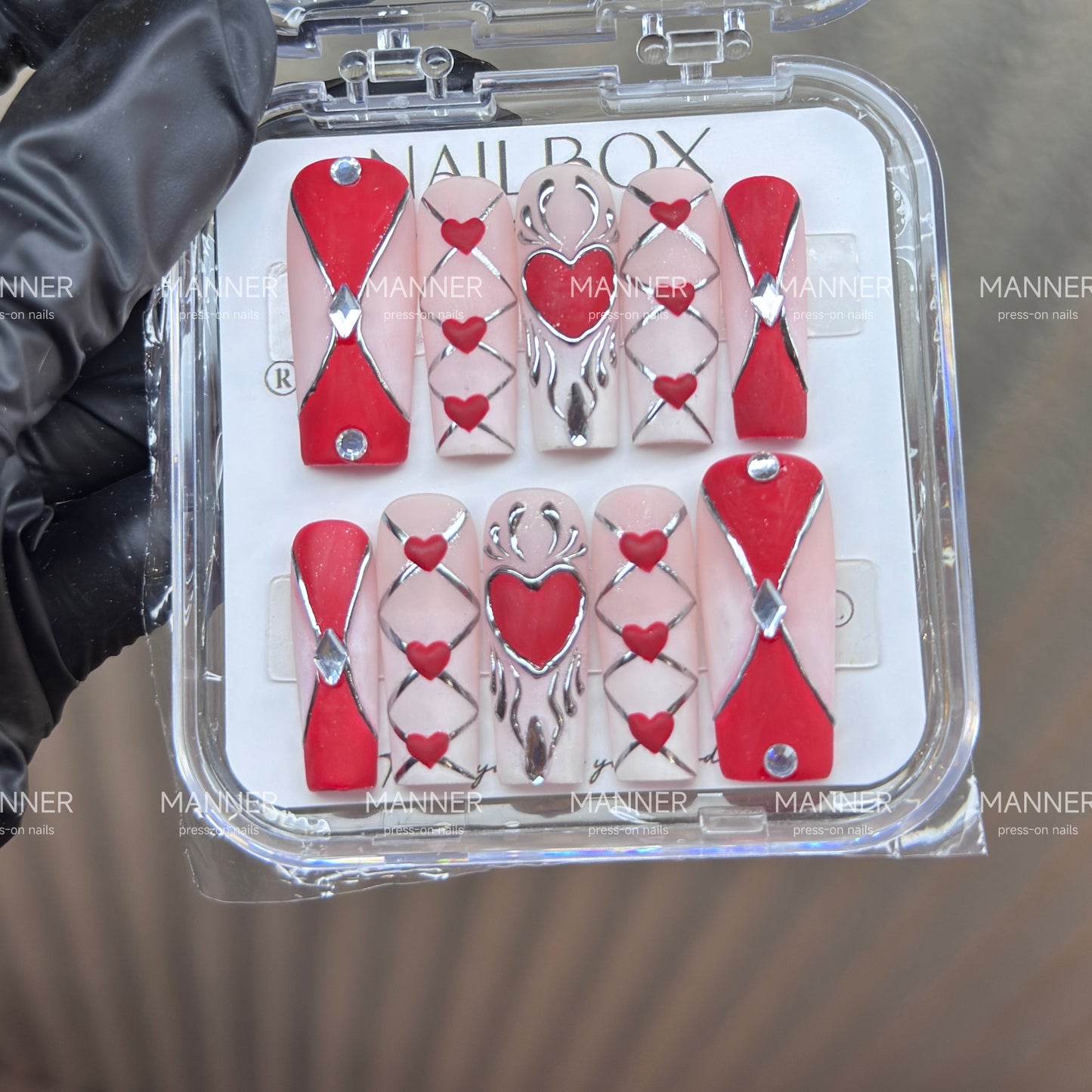 Scarlet Vow Handmade Press-On Nails