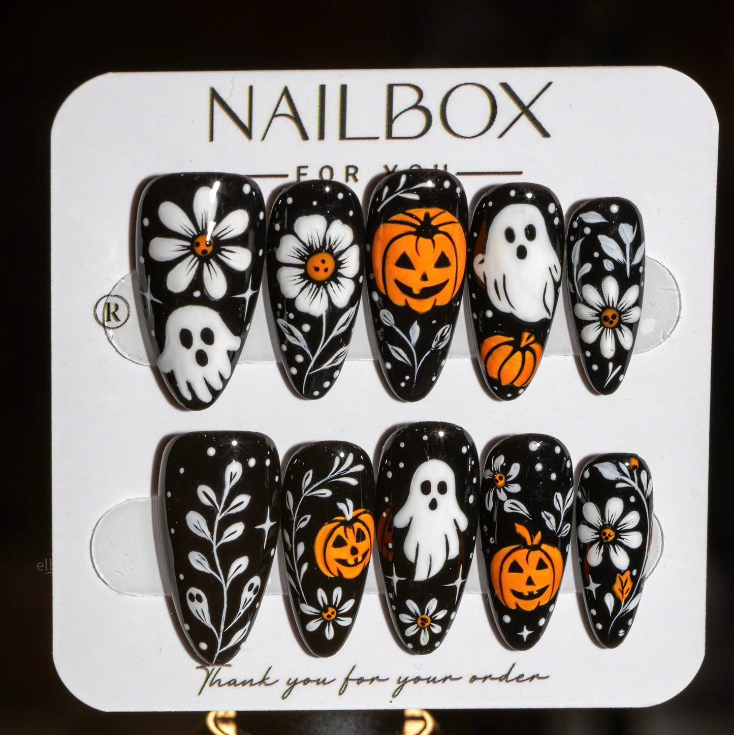 Midnight Harvest Handmade Press-On Nails
