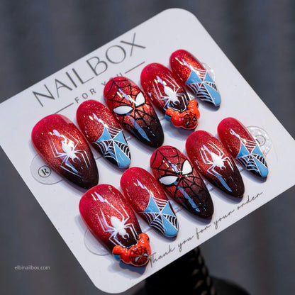 Spider Web Handmade Press-On Nails