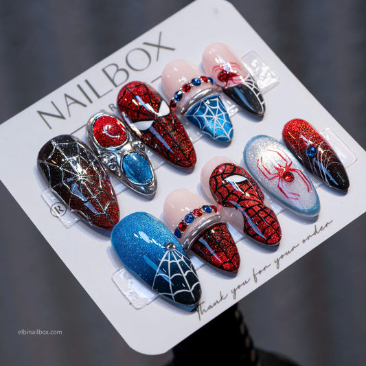 Spider Man Orbit Handmade Press-On Nails