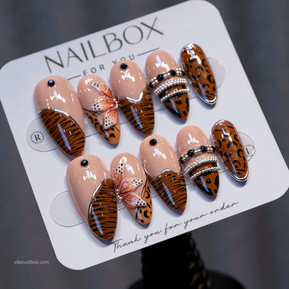 Sienna Wildflower Handmade Press-On Nails