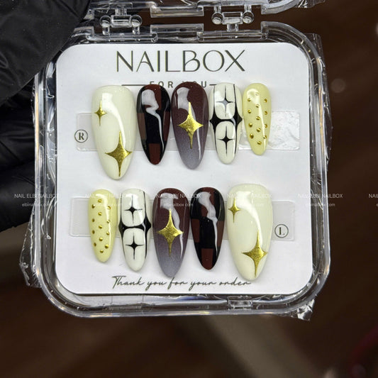Golden Nova Handmade Press-On Nails
