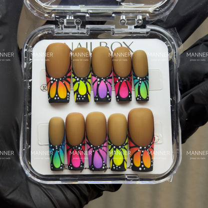 Prism Wing Handmade Press-On Nails