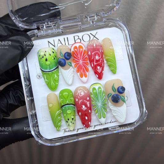 Orchard Dew Handmade Press-On Nails