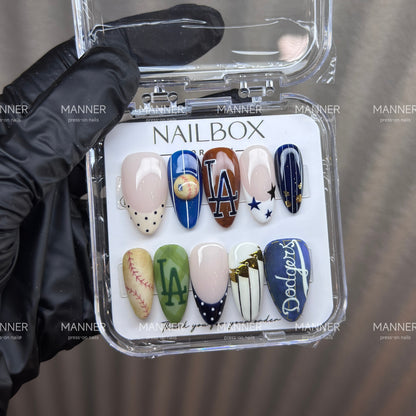 Ballpark Heritage Handmade Press-On Nails