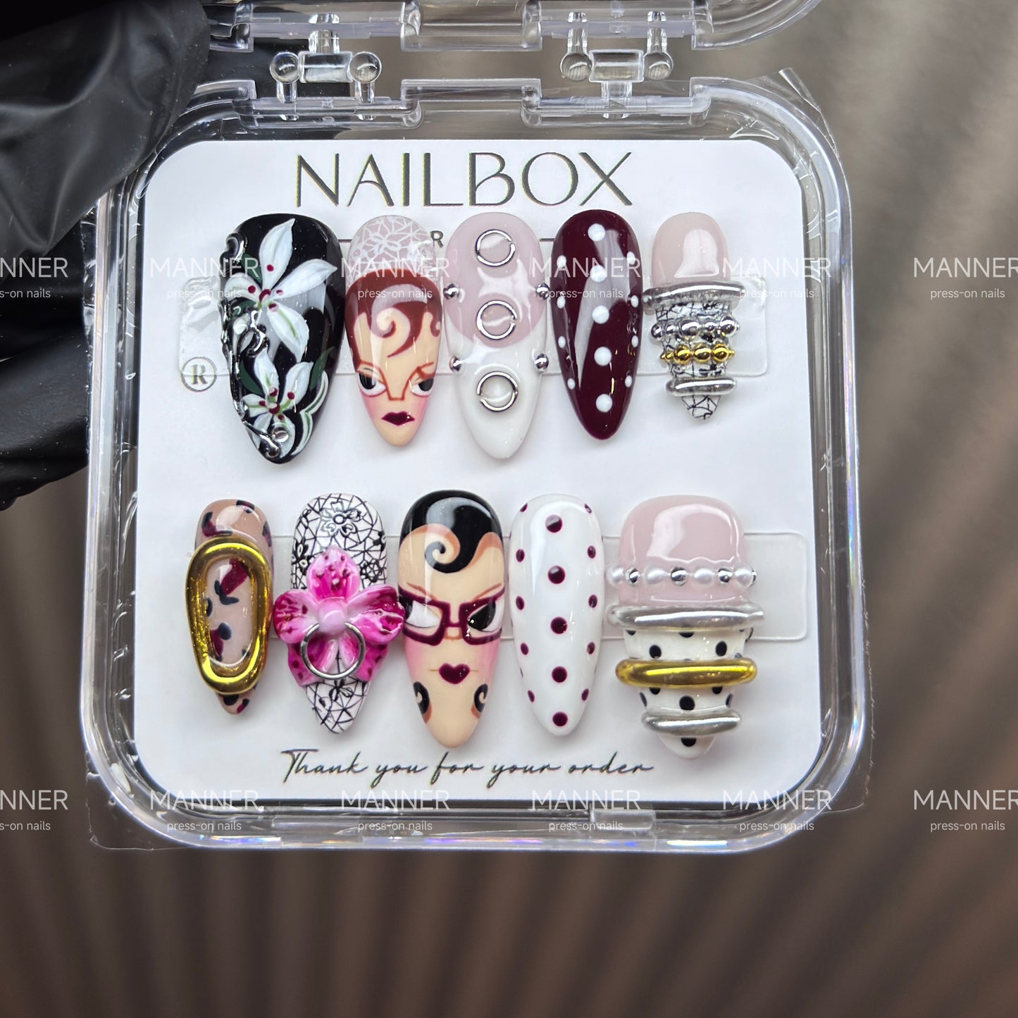 Midnight Masque Handmade Press-On Nails