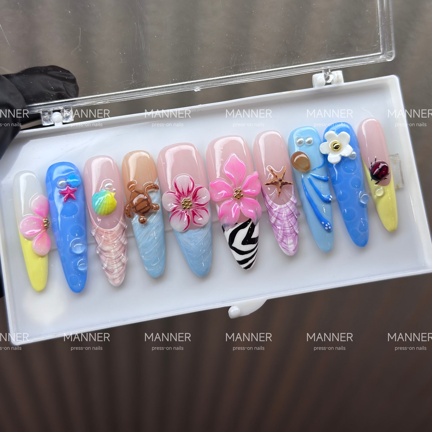 Tidal Garden Handmade Press-On Nails
