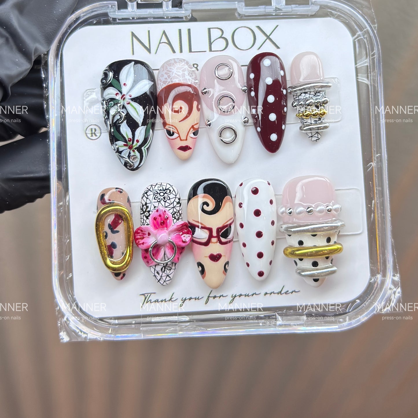 Midnight Masque Handmade Press-On Nails