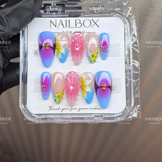 Petal Spectrum Handmade Press-On Nails