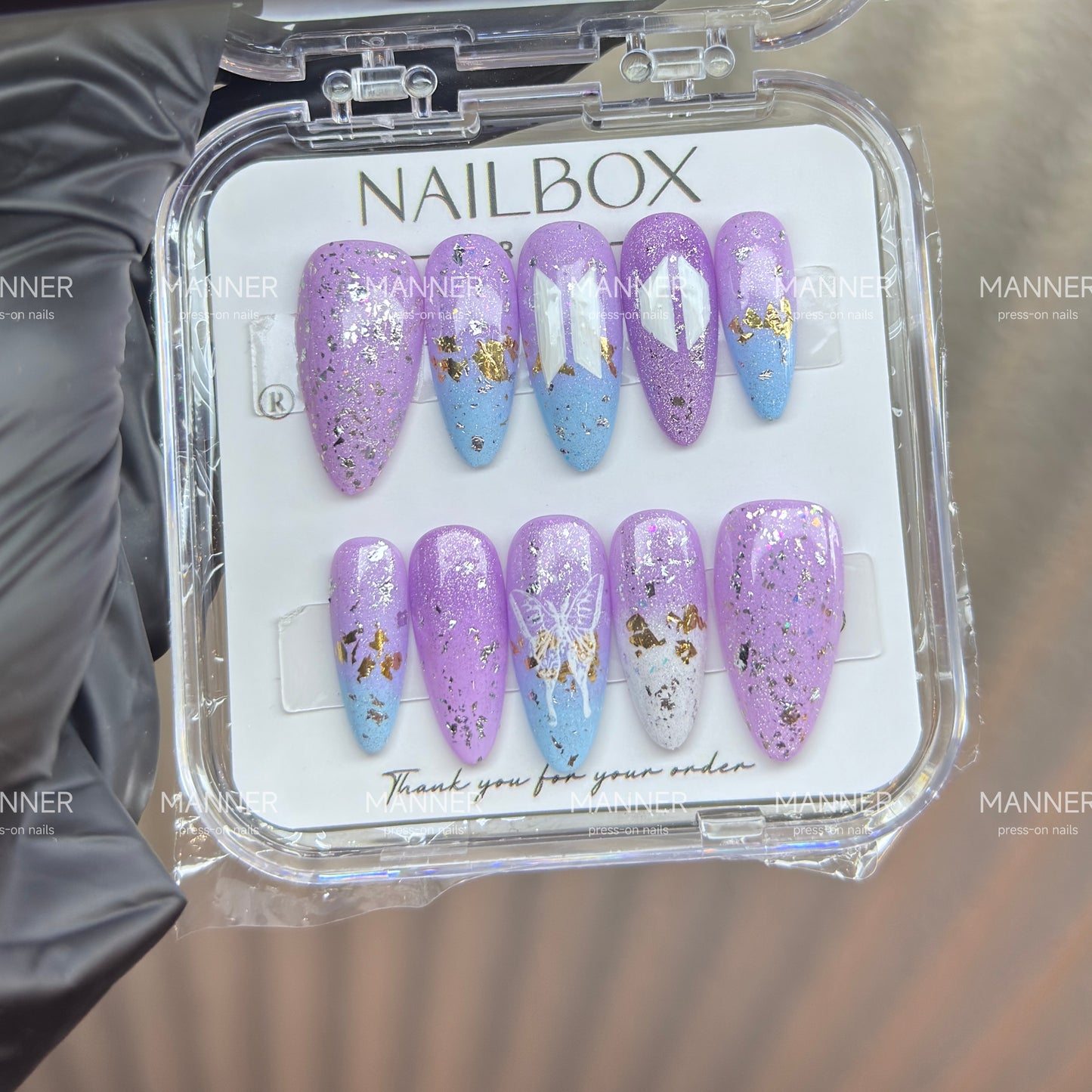 Lavender Aether Handmade Press-On Nails