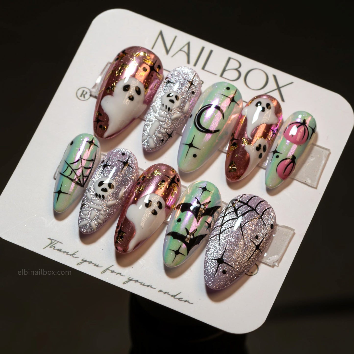 Phantom Aurora Handmade Press-On Nails