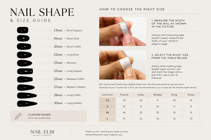 Cocoa Arabesque Handmade Press-On Nails