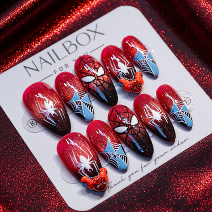 Spider Web Handmade Press-On Nails