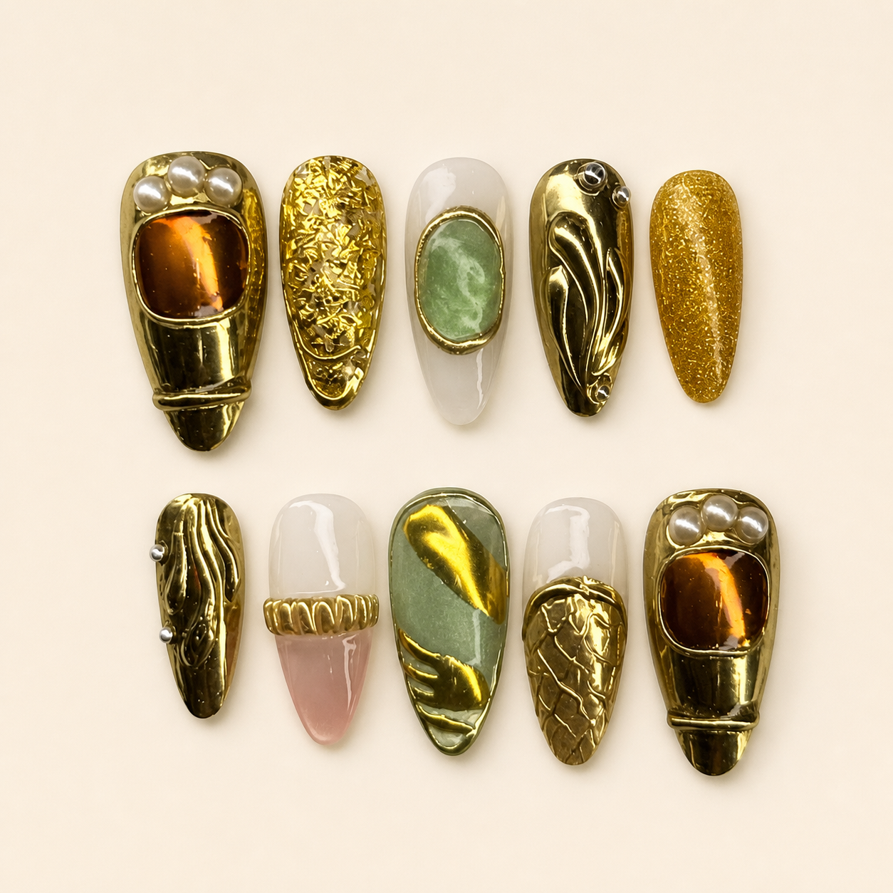 Gilded Relic Press-On Nails
