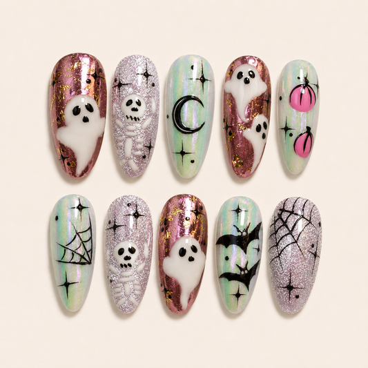 Phantom Aurora Handmade Press-On Nails