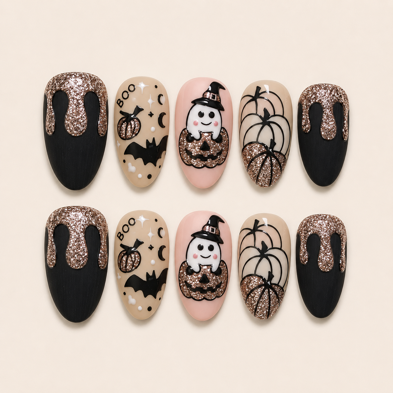 Copper Spell Handmade Press-On Nails