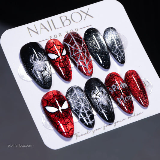Scarlet Web Handmade Press-On Nails