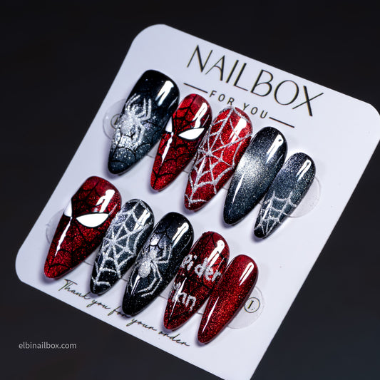 Scarlet Web Handmade Press-On Nails
